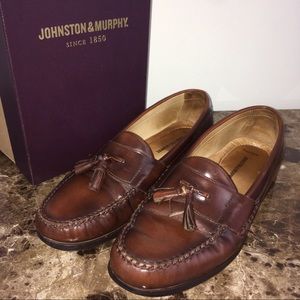 ⭐️Johnston & Murphy Men’s Brown Tassel Loafers 12